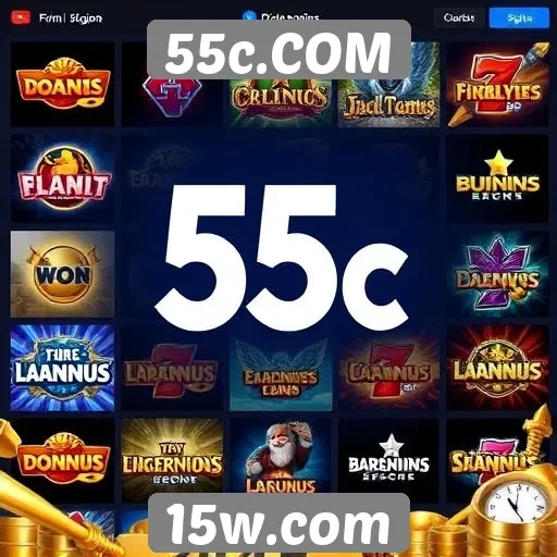 Análise das opções de jogos disponíveis no 55c.COM